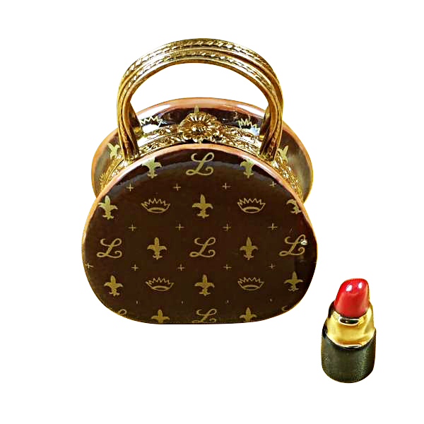 Designer Purse with Removable Lipstick - The Limoges Lady
