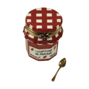 Strawberry Jam with Spoon